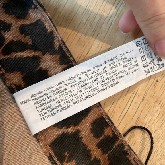 Zara Mid Rise Culottes leopard print - Picture 6 of 10